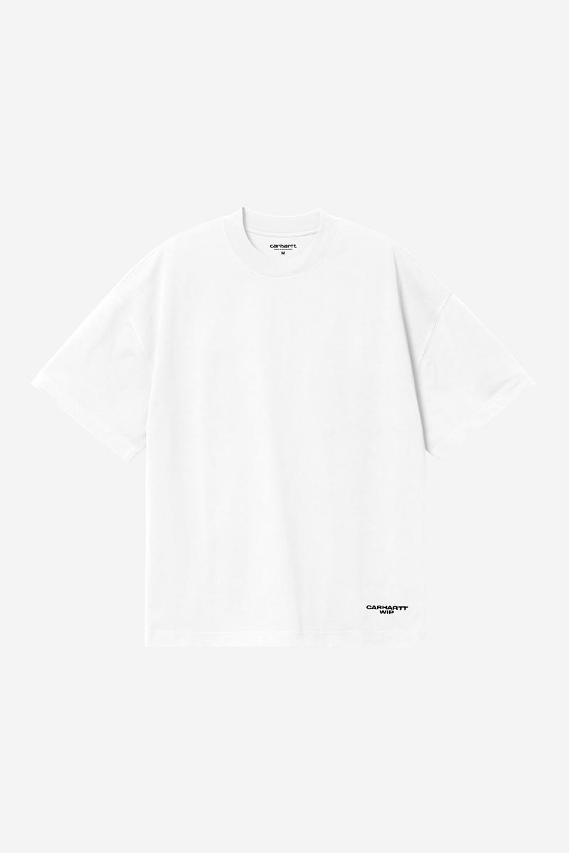 Carhartt S/S Magazine Script T-Shirt - White / Black