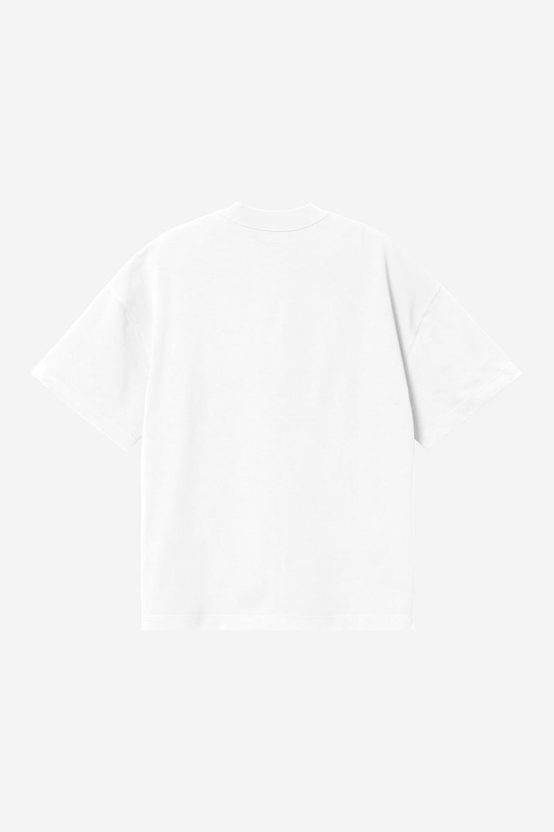 Carhartt S/S Magazine Script T-Shirt - White / Black