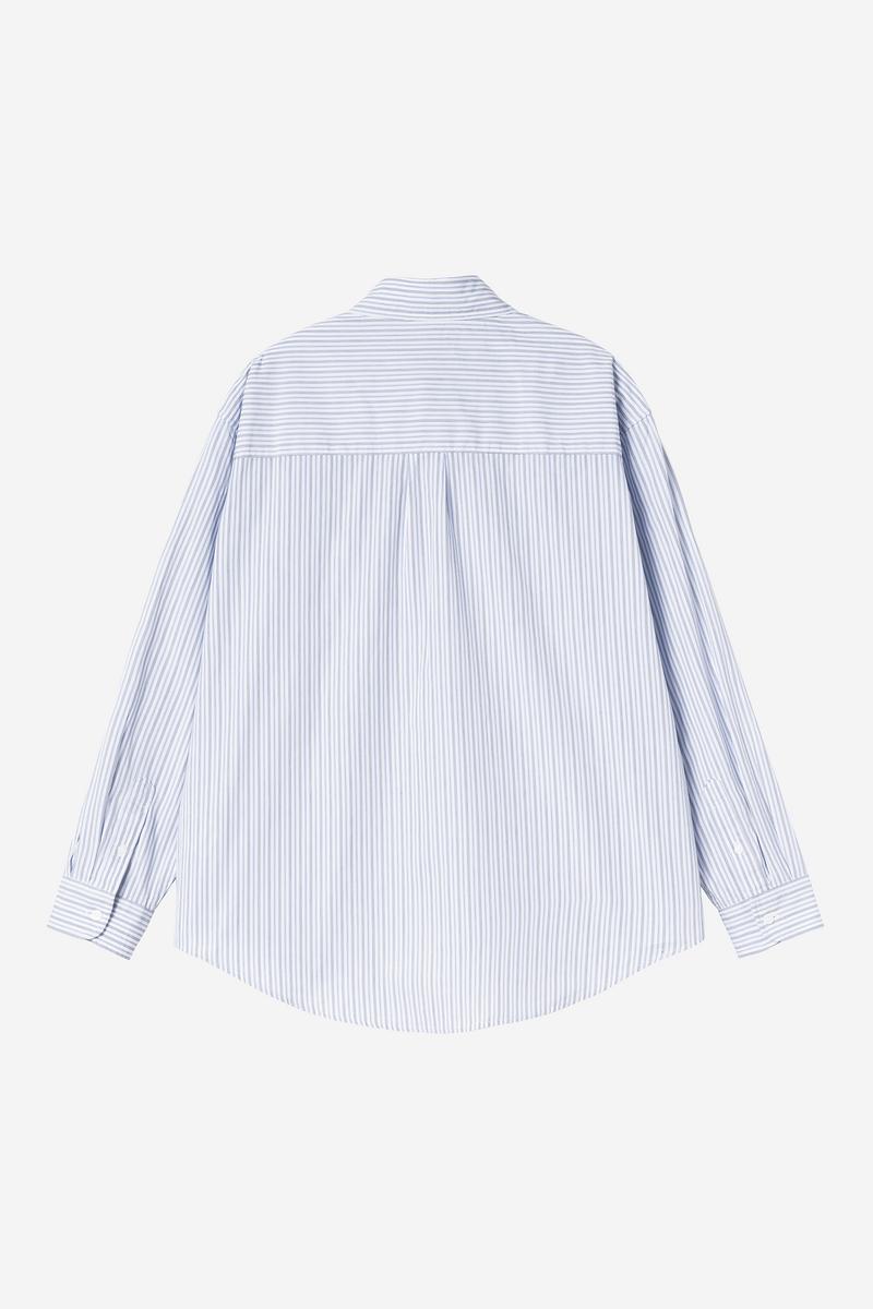Carhartt L/S Keene Shirt - Keene Stripe, White