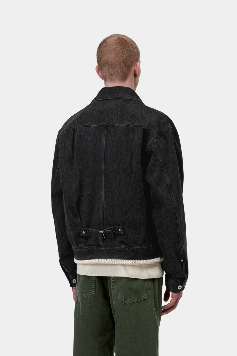 Carhartt Belmar Jacket - Snake Camo, Black, Heavy stone wash