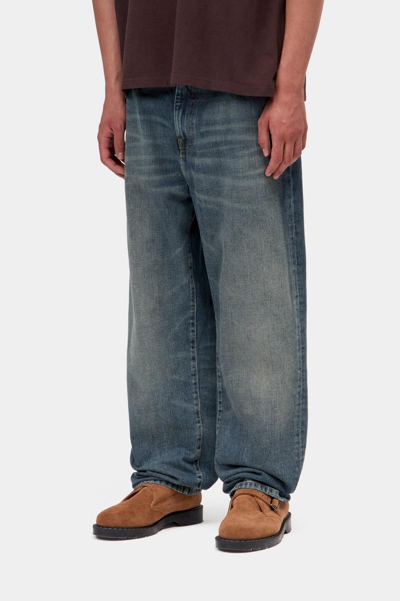 Carhartt Aaron Pant - Blue, Worn used wash