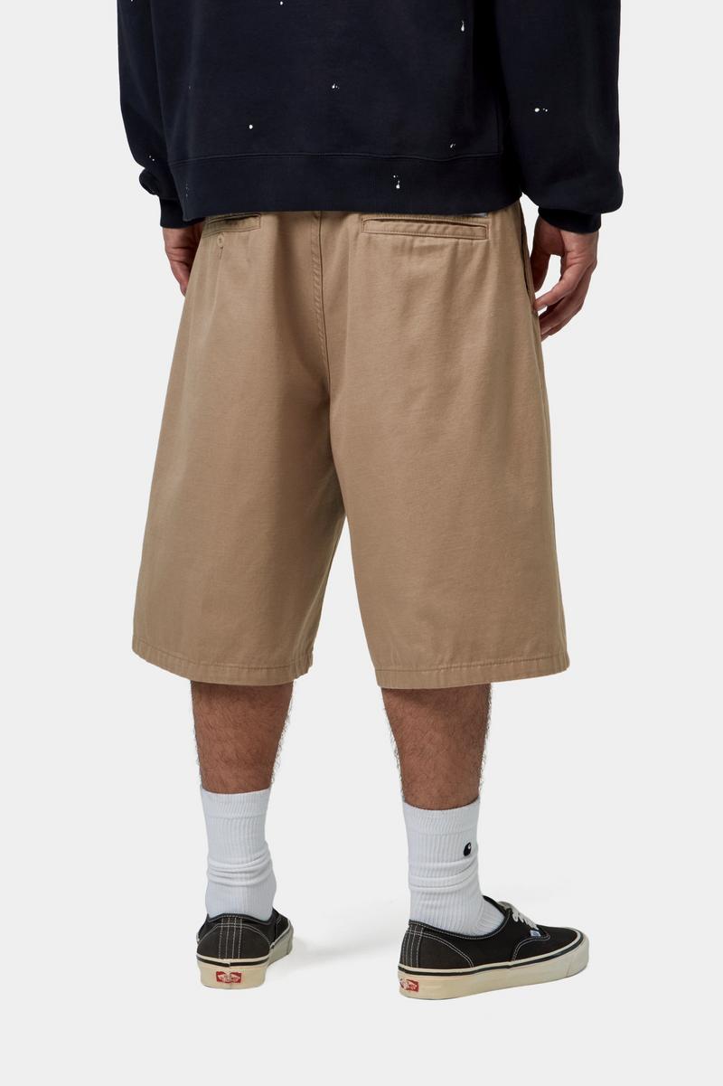 Carhartt Brader Short - Leather, Rinsed