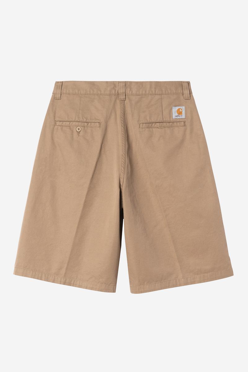 Carhartt Brader Short - Leather, Rinsed