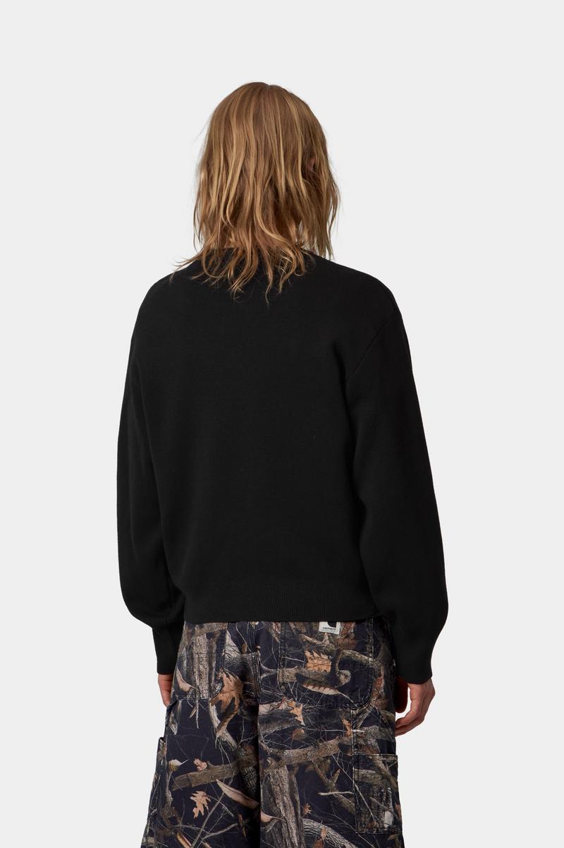 Carhartt Limn Script Sweater - Black / Wax
