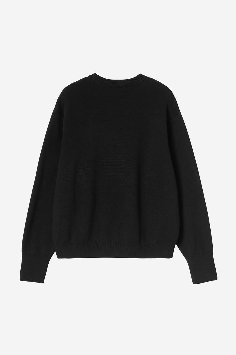 Carhartt Limn Script Sweater - Black / Wax