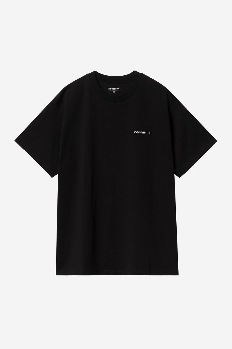 Carhartt S/S Script Embroidery T-Shirt - Black / White