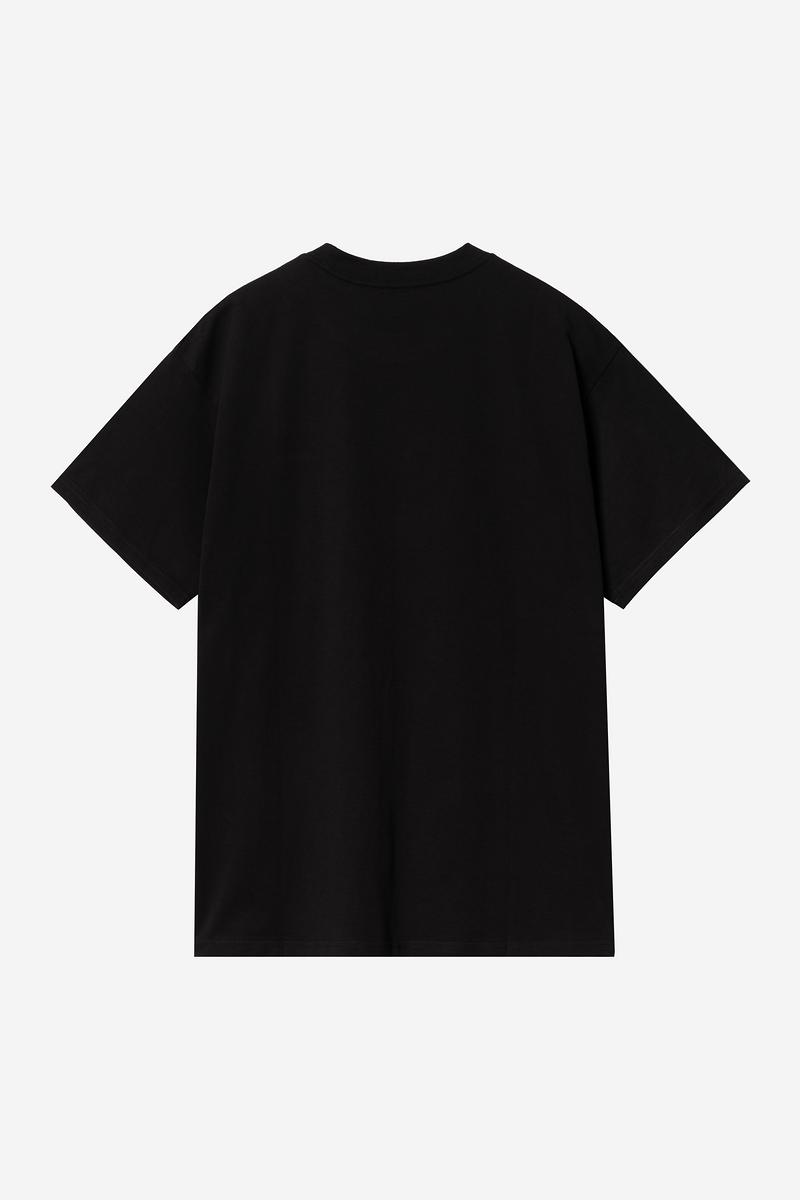 Carhartt S/S Script Embroidery T-Shirt - Black / White