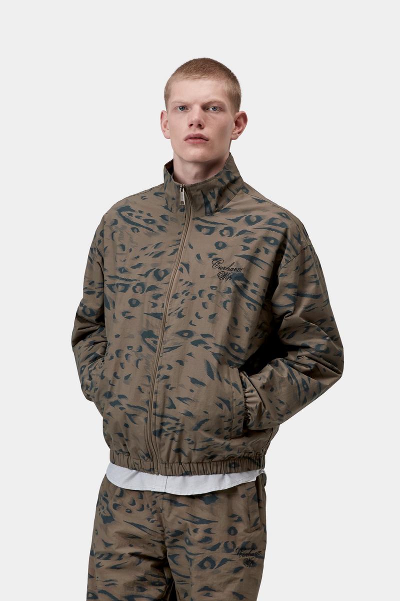 Carhartt Travon Jacket - Duck Feather Print, Cypress / Black